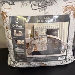 King Bed Set Paris Theme